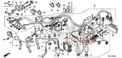KABELBAUM (VT750CS/C2S) VT750C2SE de 2014